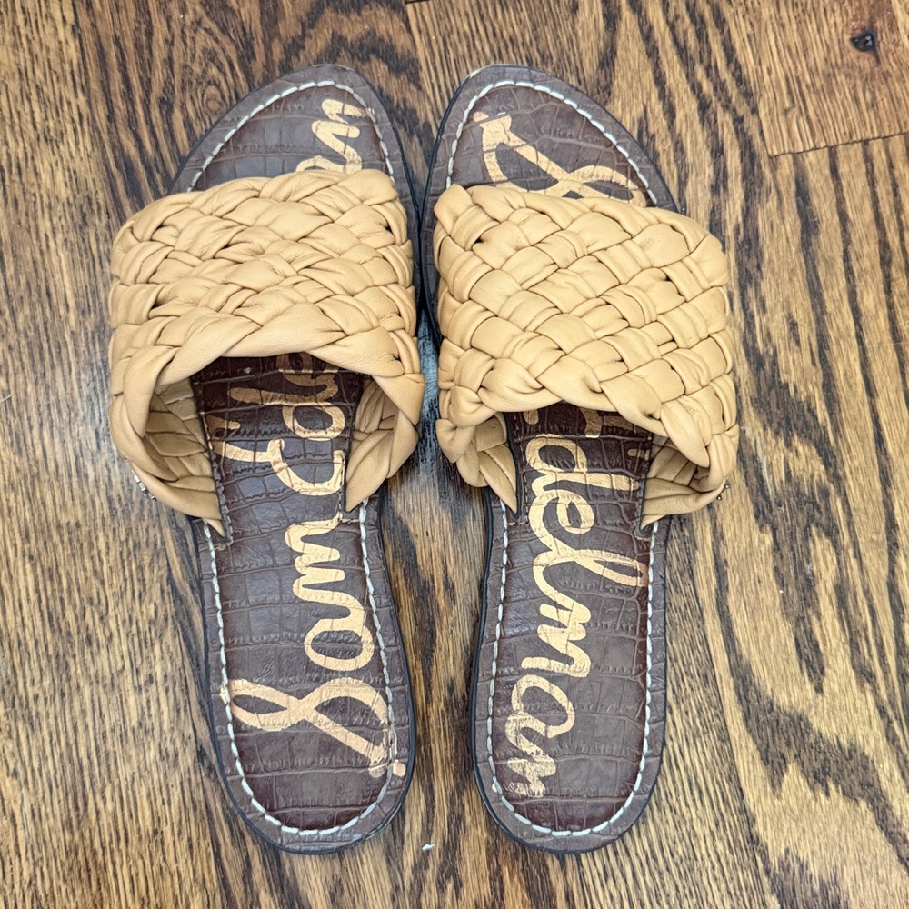 Sam Edelman Light Brown Braided Slides